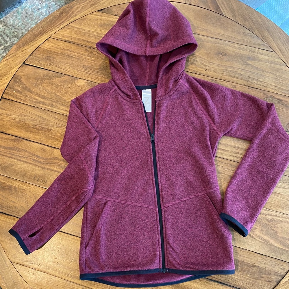 NWOT Zella girls s/p size 7 soft sweater with hood